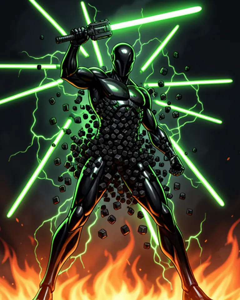 Portrait of IMMORTAL PIXEL GOD THE UNSEEN!