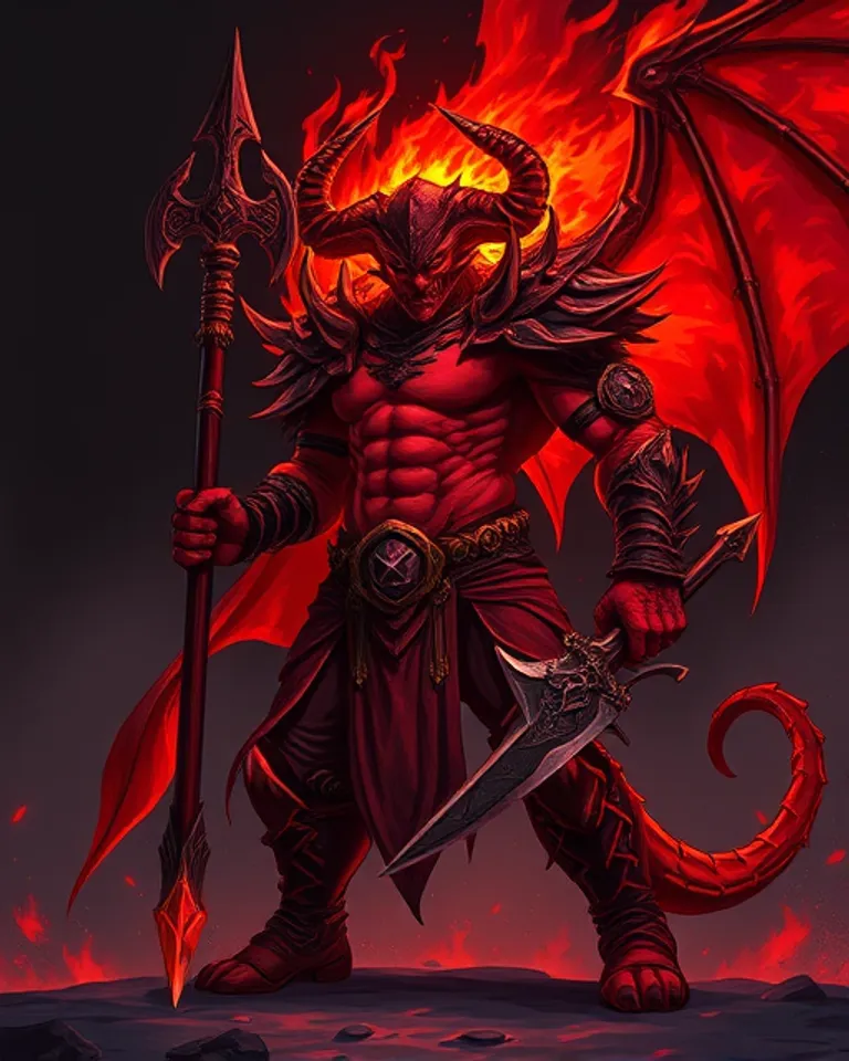 Portrait of Karnes, Archdemon of Wrath