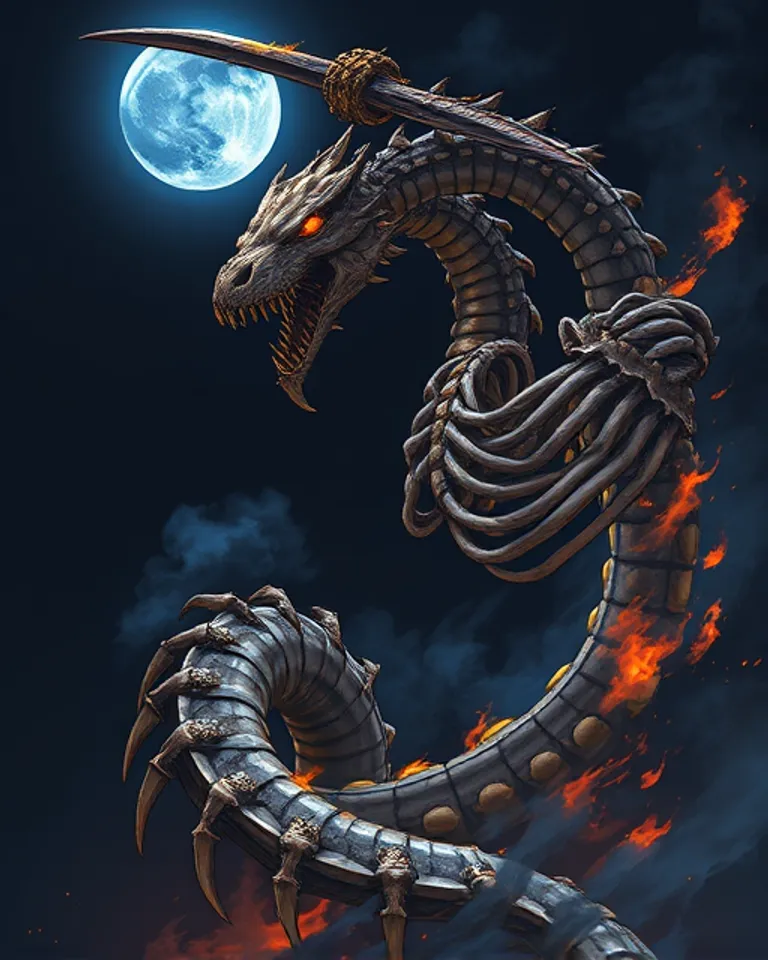 Portrait of The ancient serpent