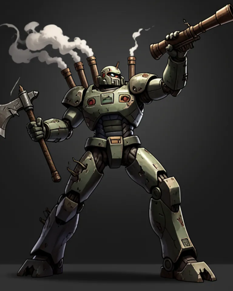 Portrait of Steam Destroyer, Krang