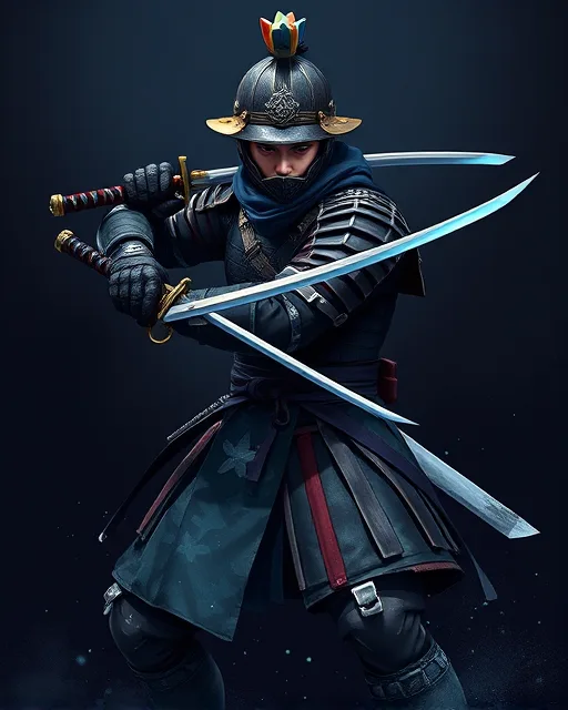 Portrait of Winter Samurai