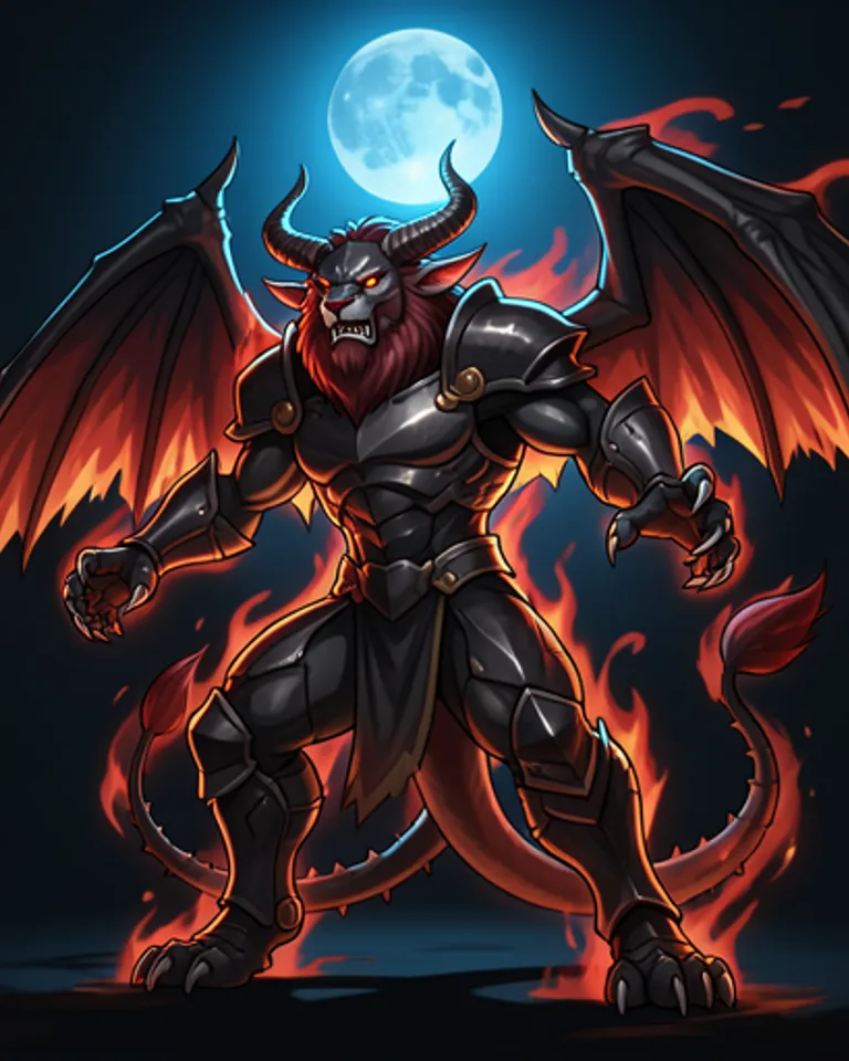 Portrait of Infernal Manticore
