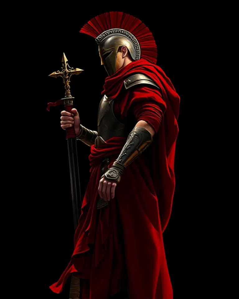 Portrait of Tha king in red