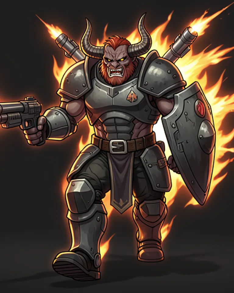 Portrait of Bully Ray the Minotaur