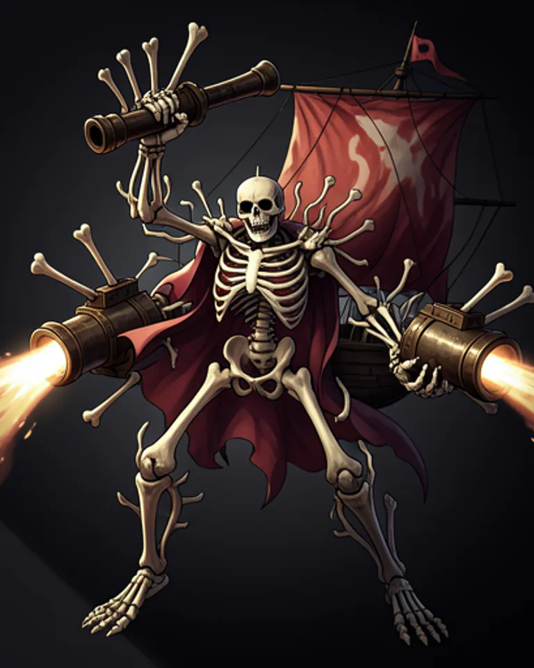 Portrait of The Skeletal Titan of Endless Yum