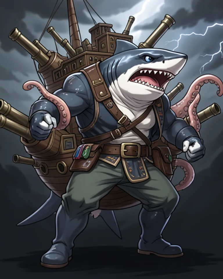 Portrait of Admiral Sharky