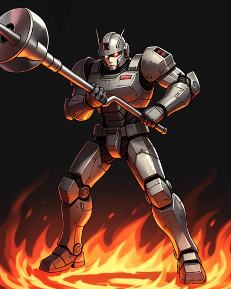 Portrait of Robot Driller
