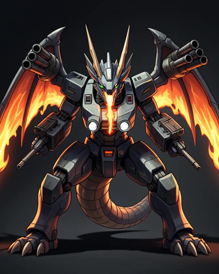 Portrait of Mecha Dragon - Weapon N