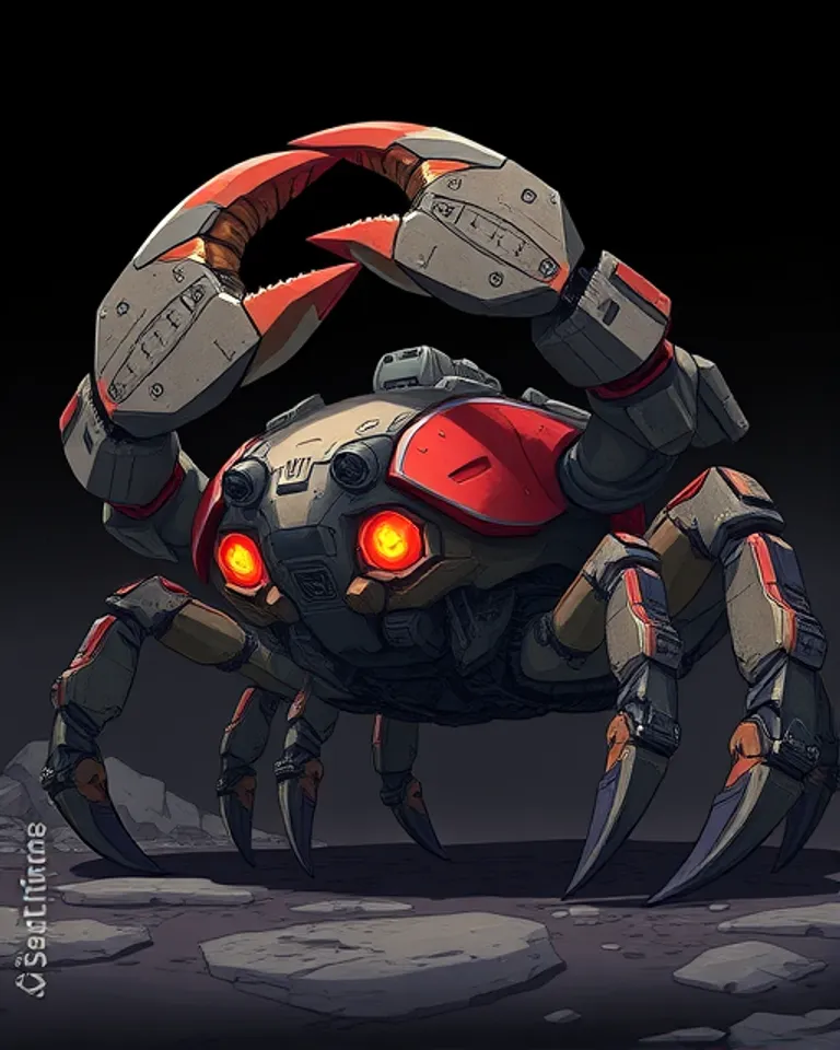 Portrait of Armored crab-tank