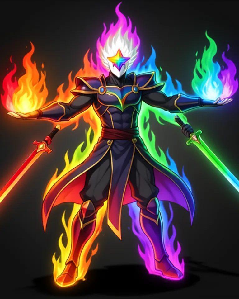 Portrait of The 8 Primordial Flames - God TIER