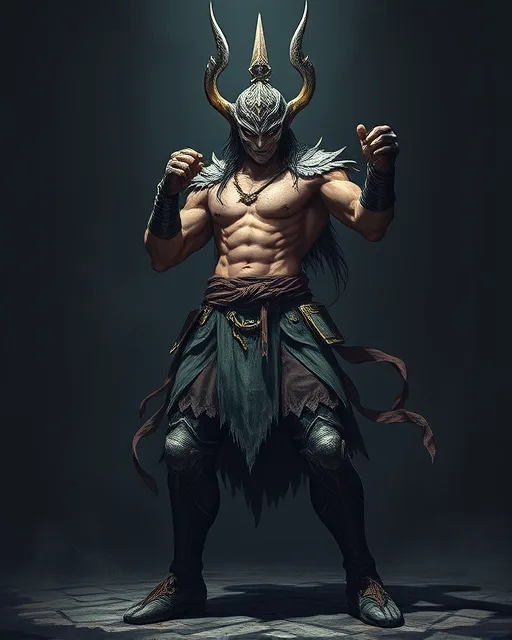 Portrait of Ancient Demigod