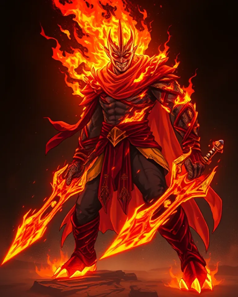 Portrait of Virion the Burnt assassin