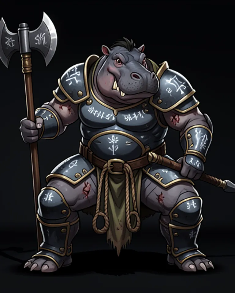 Portrait of Peckles, the Indomitable