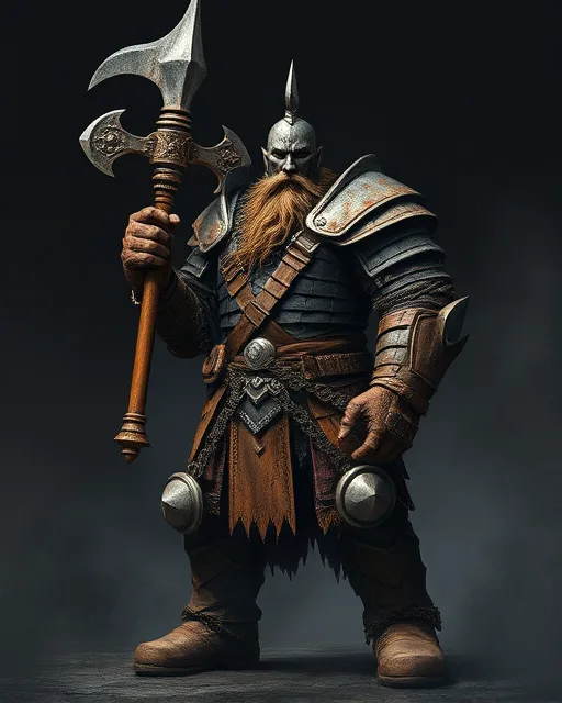 Portrait of Scarred Berserker