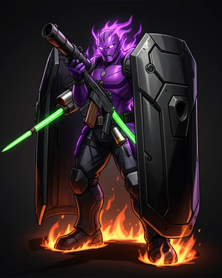 Portrait of Phalanx riotshield energy defender