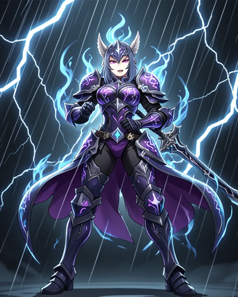 Portrait of Raiden The Tyrant Thunder Empress