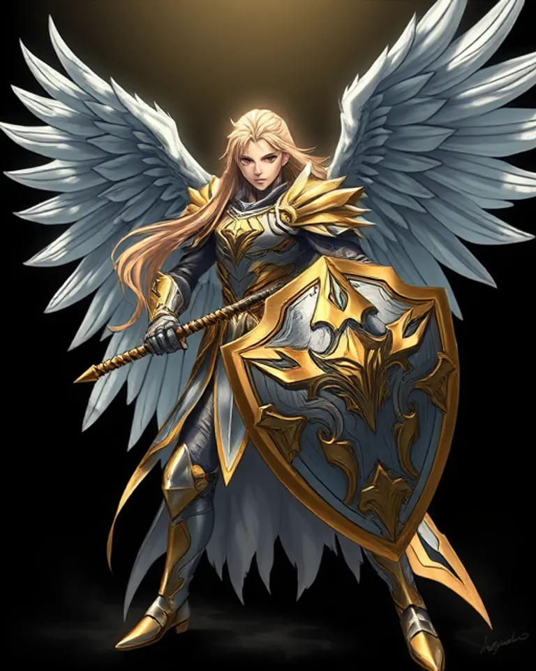 Portrait of Azrael, the fallen