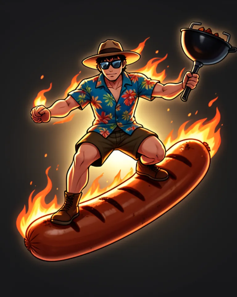 Portrait of Sausage Surfer