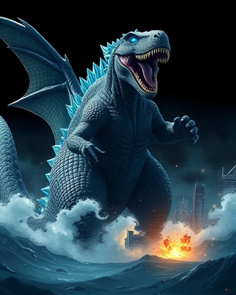 Portrait of Godzilla