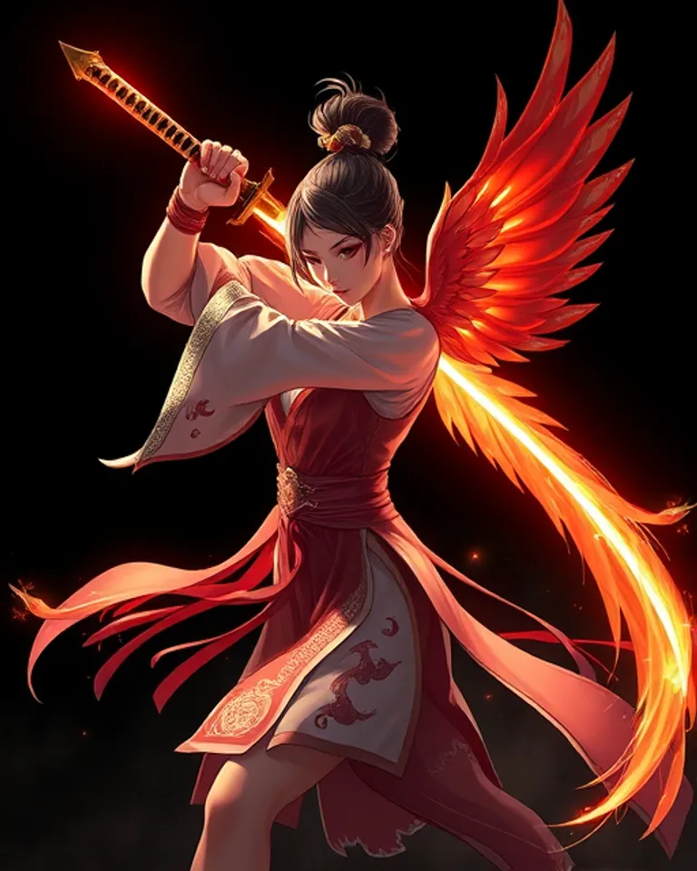 Portrait of Zhuyou Fallen Phoenix