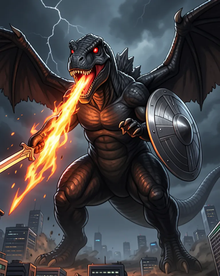 Portrait of Godzilla II