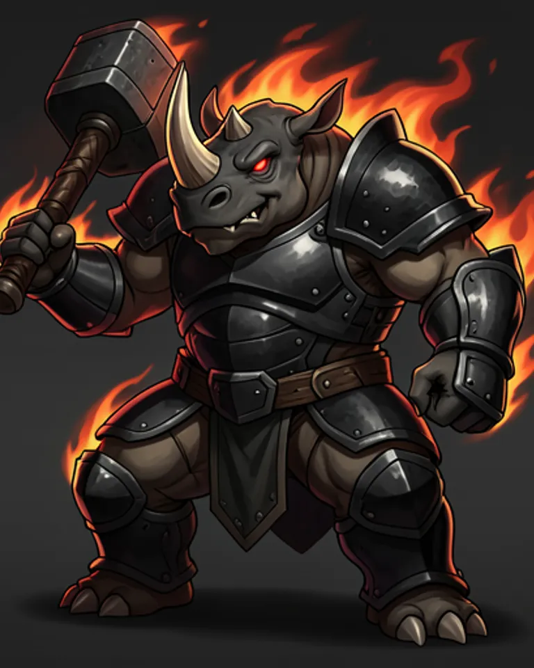 Portrait of Inferno Rhino