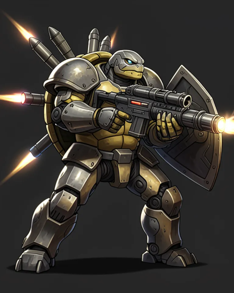 Portrait of Robo-Turtle the Dragon Tamer