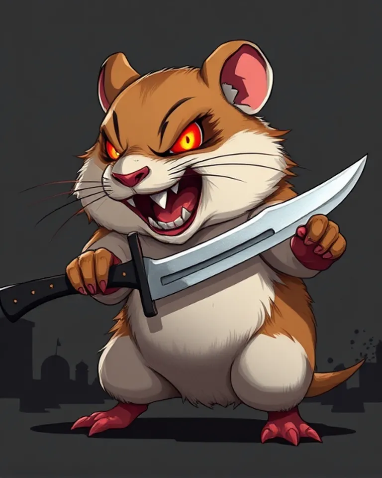 Portrait of Bad Hamster