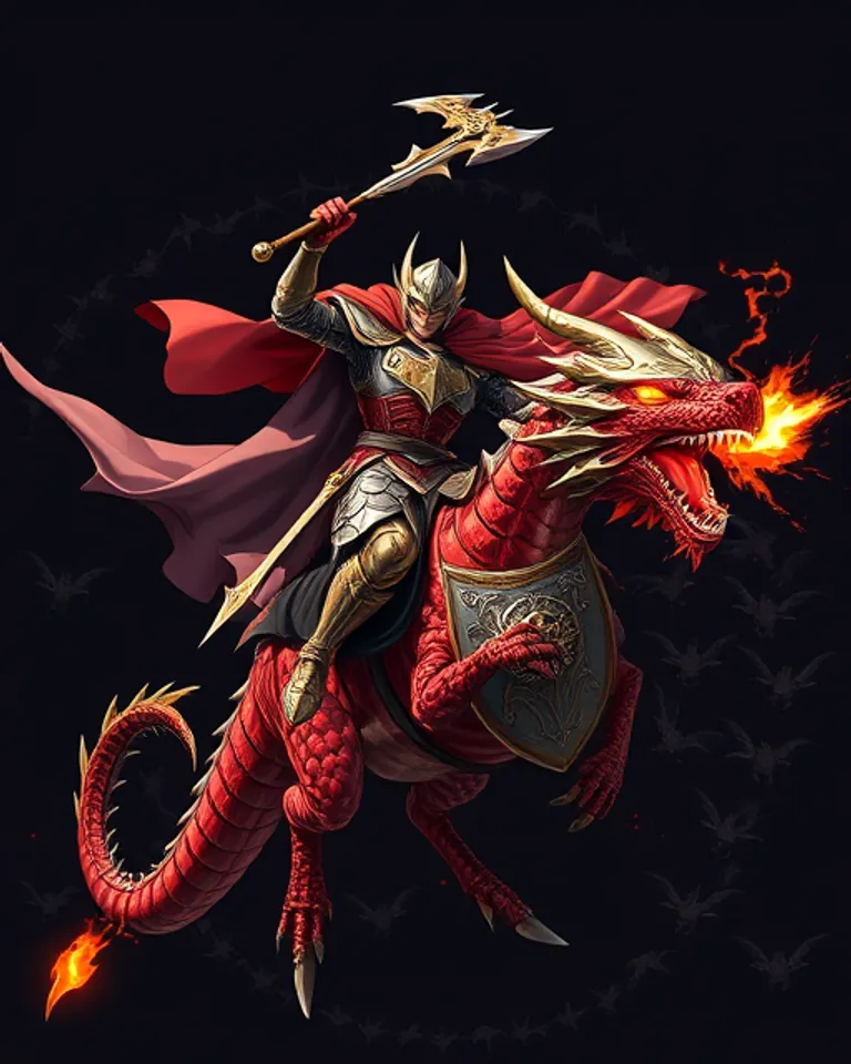 Portrait of The Last Dragon Rider