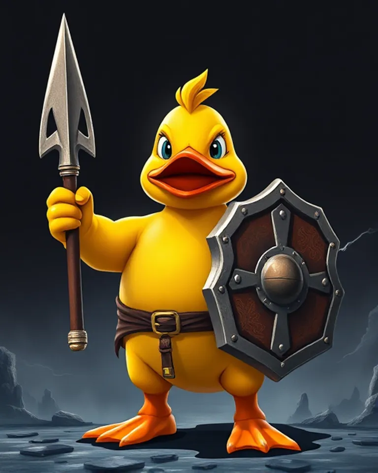Portrait of Battle Duck