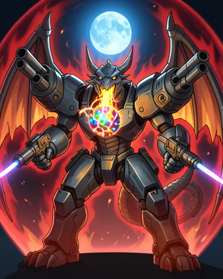 Portrait of Mecha Dragon - Annihilator
