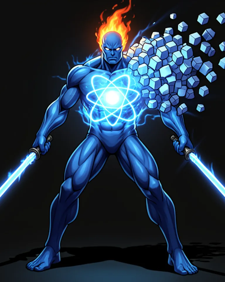 Portrait of Molecule Man