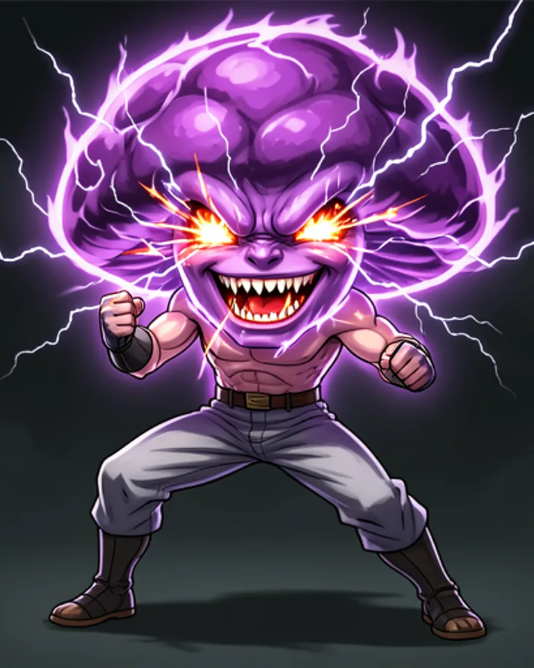 Portrait of Señor Bombastic, atomic boy