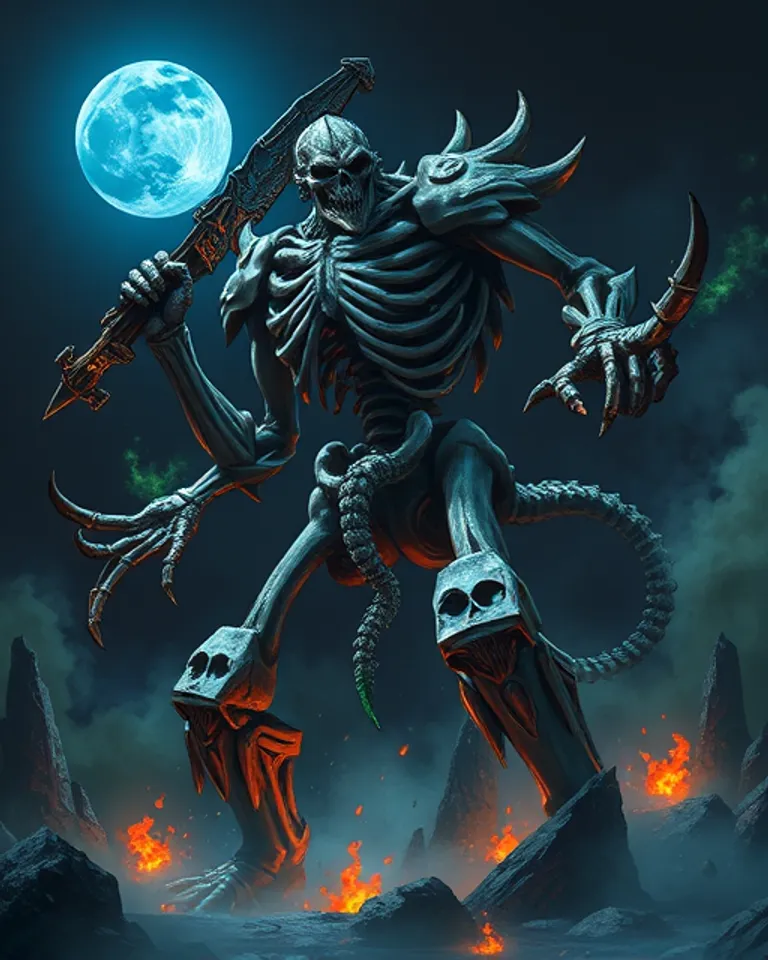 Portrait of The Skeletal Titan, Tutukanorak