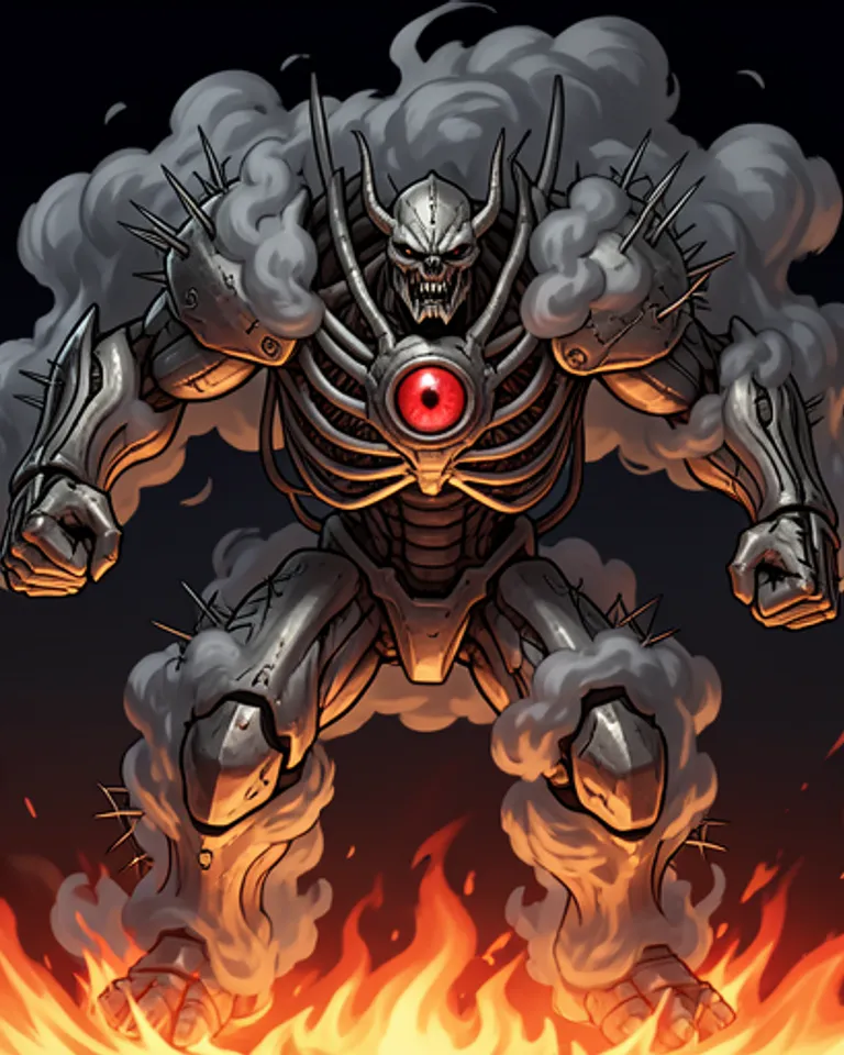 Portrait of Balor, the Blazing Fomorian