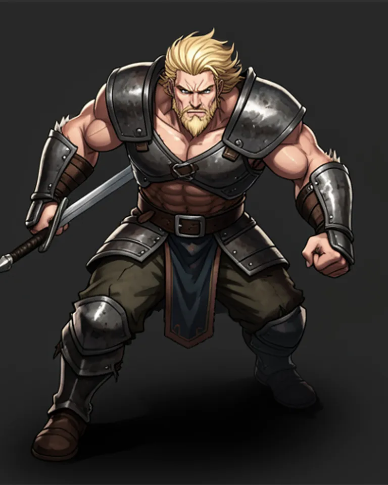 Portrait of Fynn the fair haired warrior