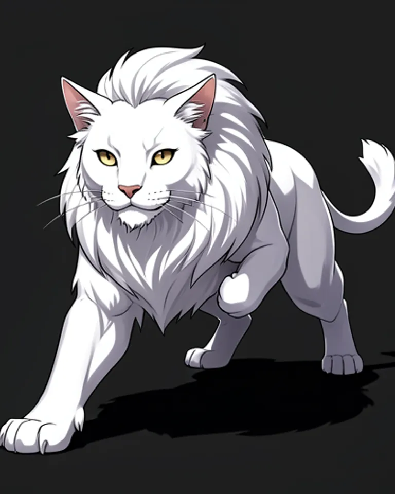 Portrait of Lion cat