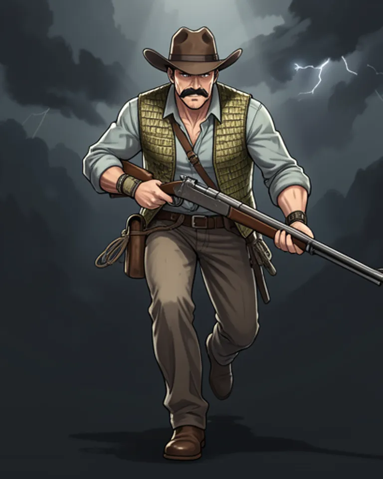 Portrait of Australian Hunter