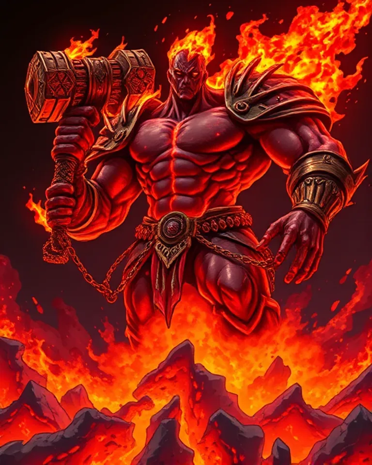 Portrait of Surtur, Eternal Flame of Ragnarok
