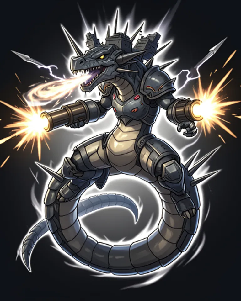 Portrait of Nachash, Eternal Heretech Dragon