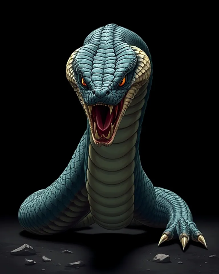 Portrait of Snakey Mc Snake Face