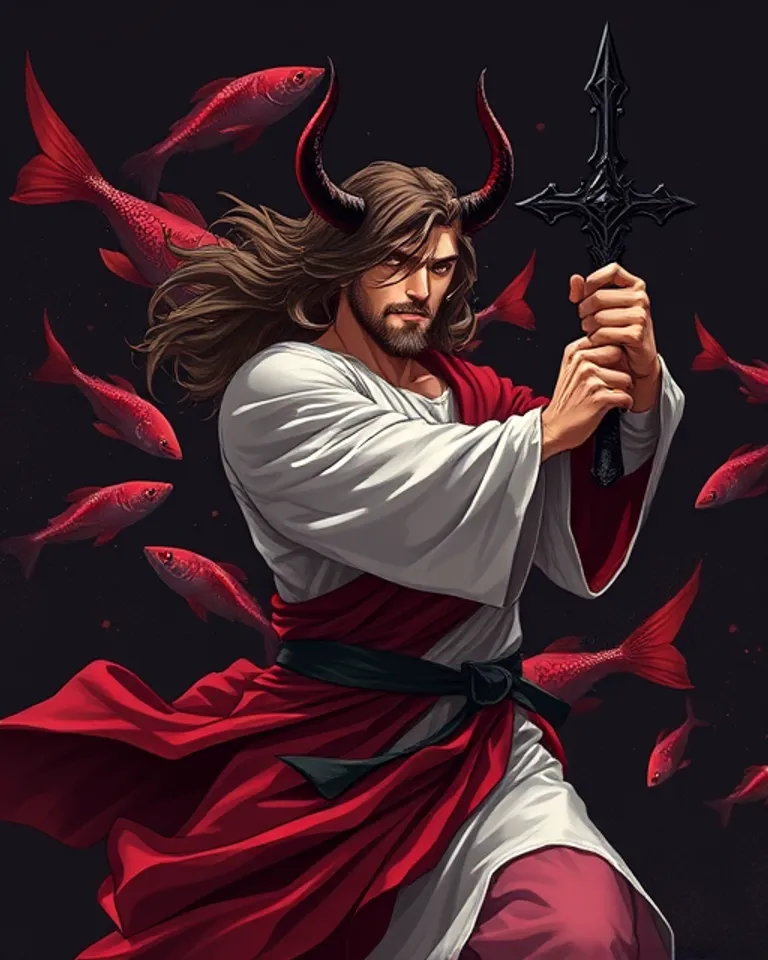 Portrait of Devil Jesus 