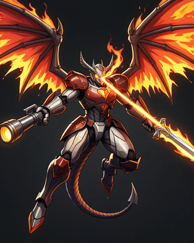 Portrait of Mecha Dragon - Weapon U