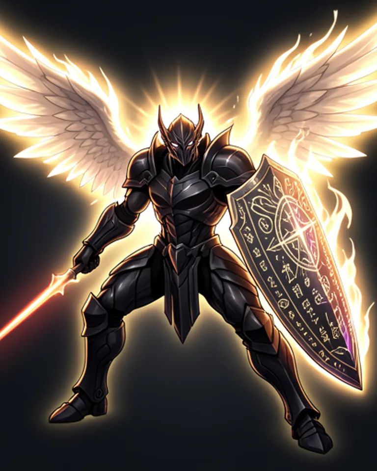 Portrait of Armoured eldritch laser seraph