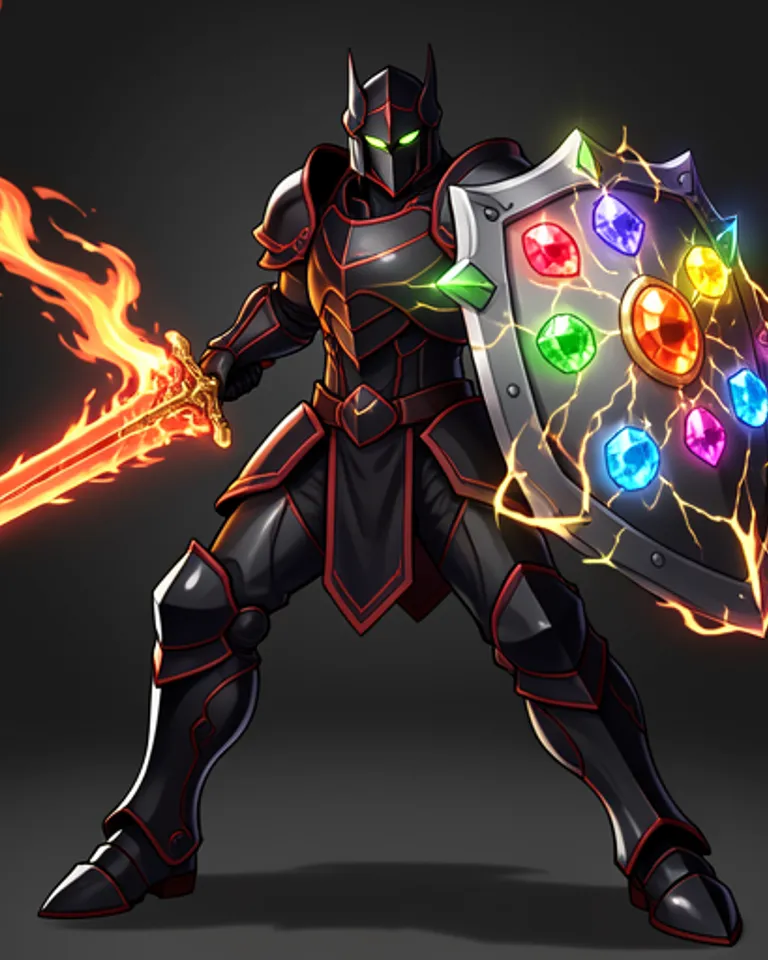 Portrait of Rainbow Knight the Dark