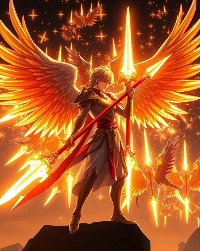 Portrait of Angel of the high heavens