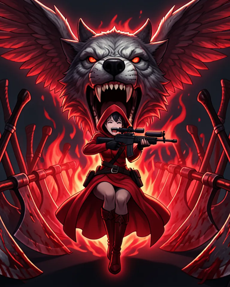 Portrait of Immortal Red Riding Hood TheUnseen