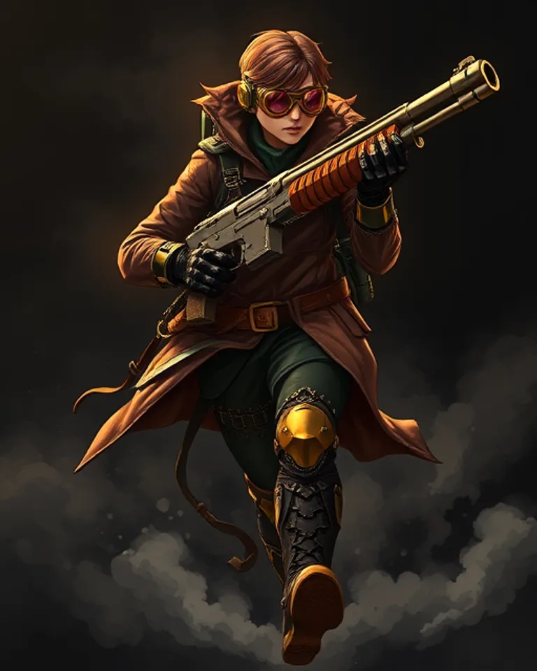Portrait of Sarah The Steampunk Warrior