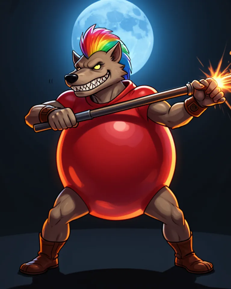 Portrait of Cackles the Cartoon
