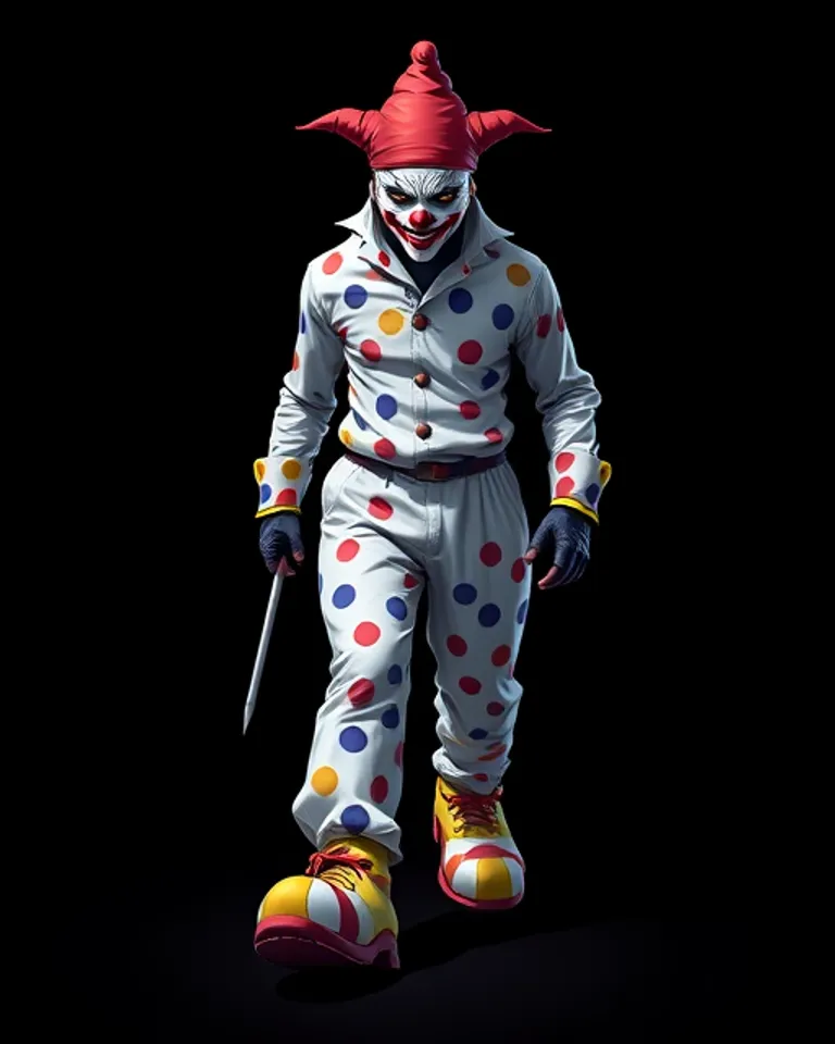 Portrait of Blumpo the ninja clown 